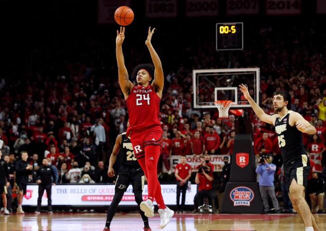 Harper Connects at Buzzer, Rutgers Shocks No. 1 Purdue 70-68