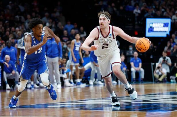 Top-Seeded Gonzaga Rallies in 2nd Half to Beat Memphis 82-78