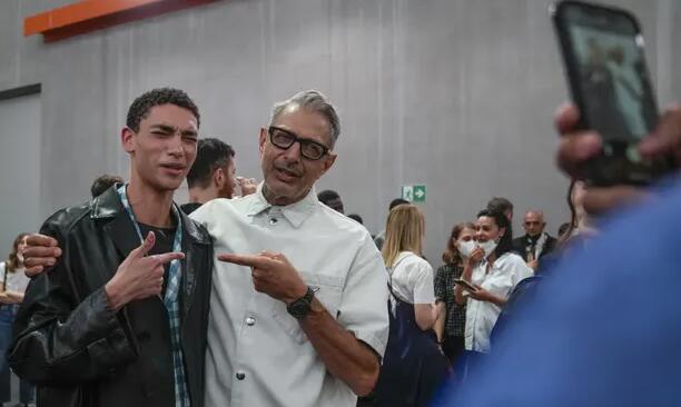 Jovial Jeff Goldblum steals Prada’s spring/summer 2023 show