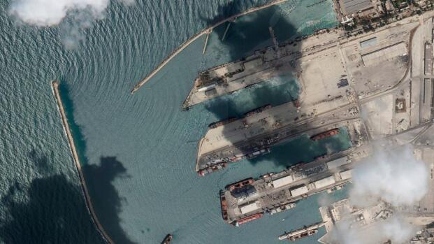 Satellite images show first ship out of Ukraine in Syria