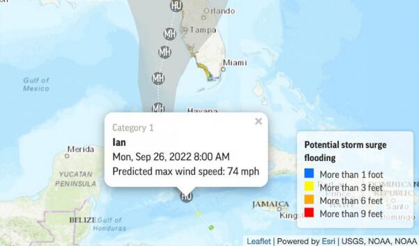 Hurricane Ian nears Cuba on path to strike Florida as Cat 4