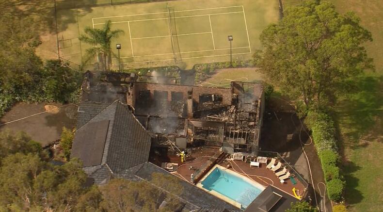 Firefighter dies while extinguishing blaze at luxury home in Sydney’s north-west